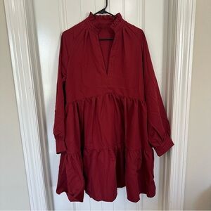 NWT Emory Rose crimson dress Size large!